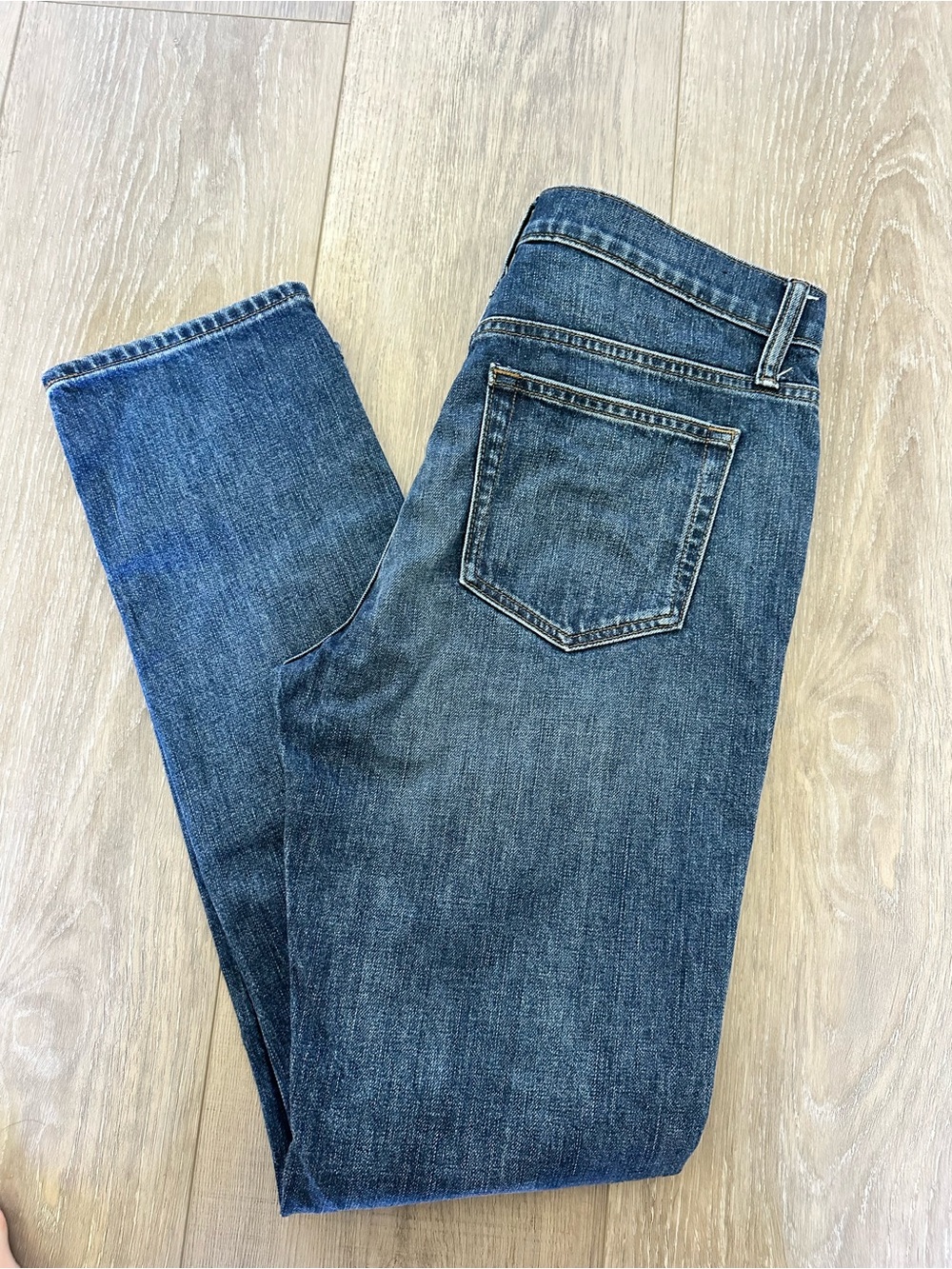 J. Crew Factory Men's Slim Straight Blue Denim Jeans